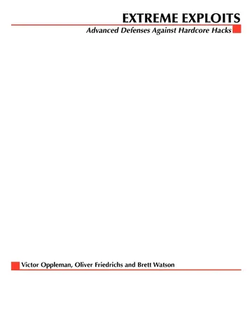 Cover of Extreme Exploits