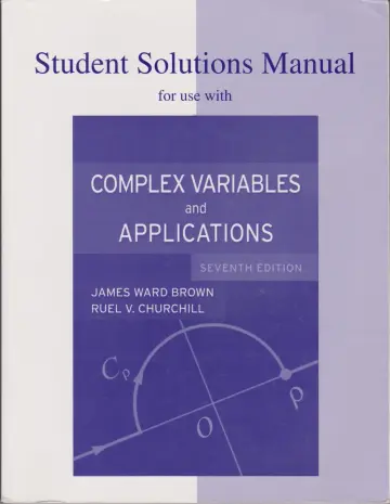 Cover of Student Solutions Manual for Use with Complex Variables and Applications