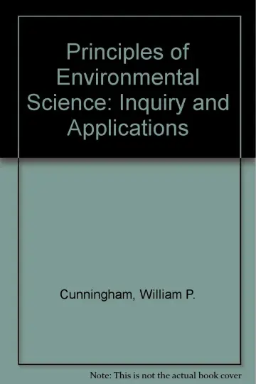Cover of Principles of Environmental Science