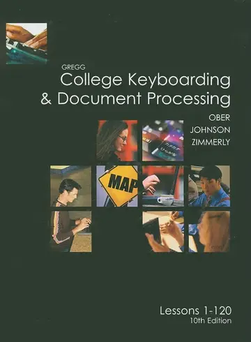 Cover of College Keyboarding, Lessons 1-120