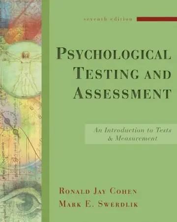 Cover of Psychological Testing and Assessment