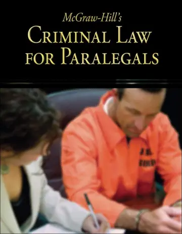 Cover of McGraw Hill's Criminal Law for Paralegals