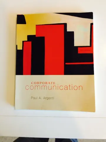 Cover of Corporate Communication