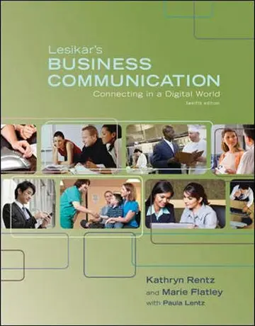 Cover of Lesikar's Business Communication Connecting in a Digital World