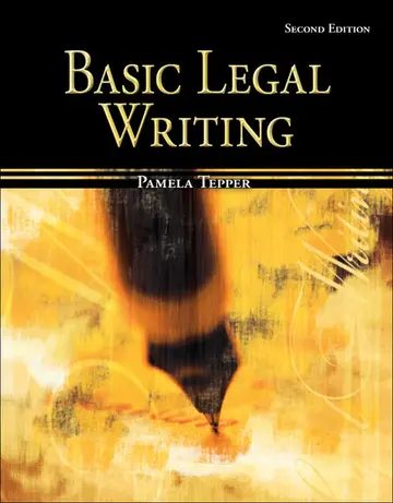 Cover of Basic Legal Writing for Paralegals