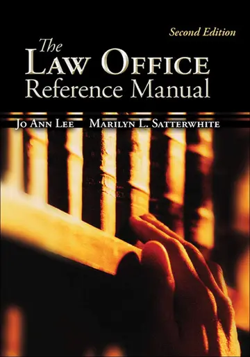 Cover of The Law Office Reference Manual