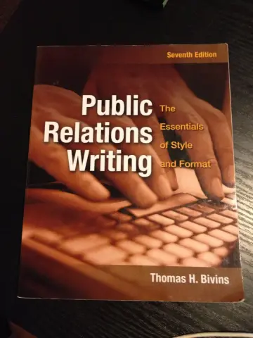 Cover of Public Relations Writing