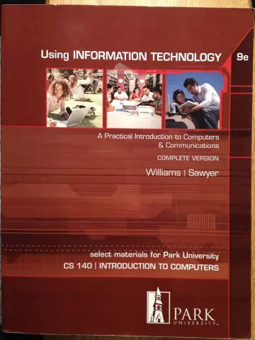 Cover of Using Information Technology 9e Complete Edition