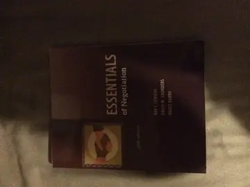 Cover of Essentials of Negotiation