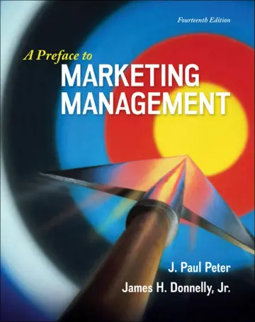 Cover of A Preface to Marketing Management
