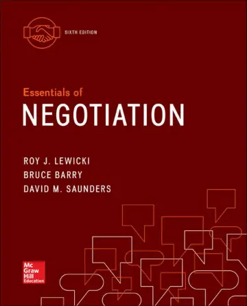Cover of Essentials of Negotiation
