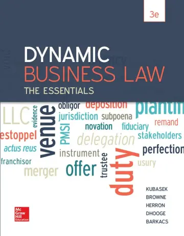 Cover of Dynamic Business Law