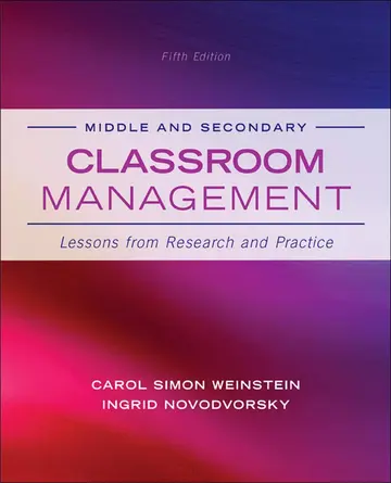Cover of Middle and Secondary Classroom Management