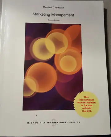 Cover of Marketing Management