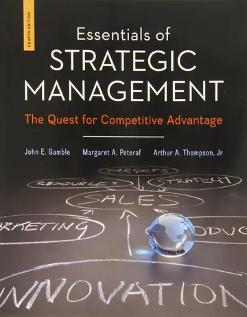Cover of Essentials of Strategic Management
