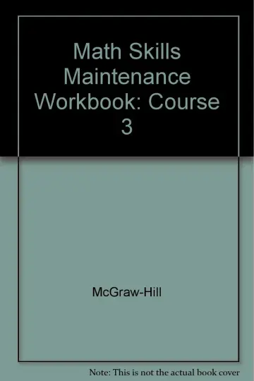 Cover of Math Skills Maintenance Workbook