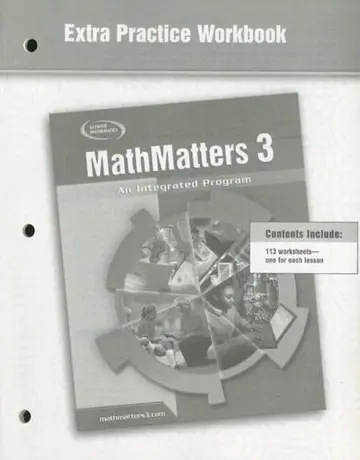 Cover of Mathmatters 3
