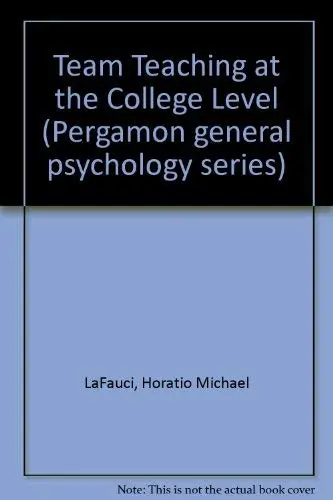Cover of Team Teaching at the College Level
