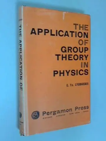 Cover of The Application of Group Theory in Physics