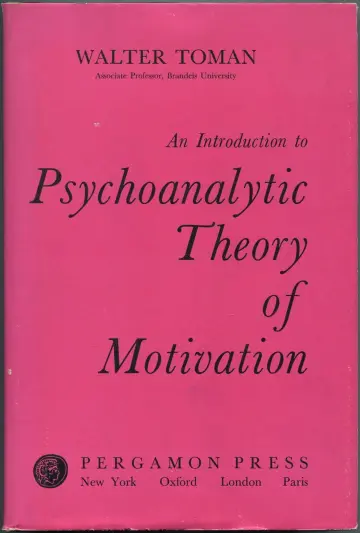 Cover of Introduction to Psychoanalytic Theory of Motivation