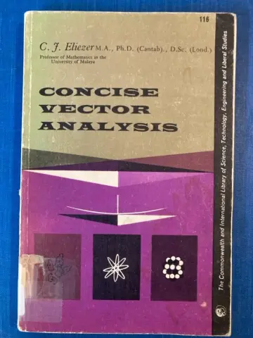 Cover of Concise Vector Analysis