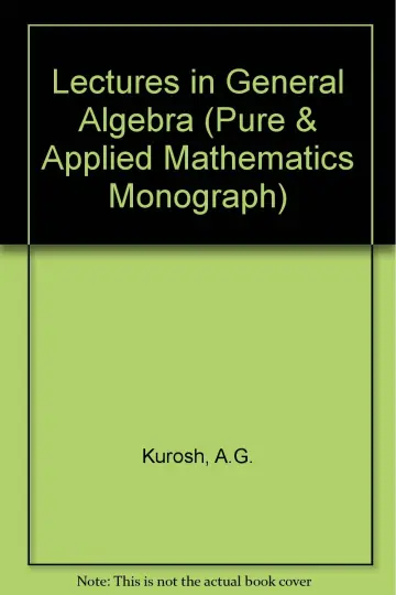 Cover of Lectures in General Algebra