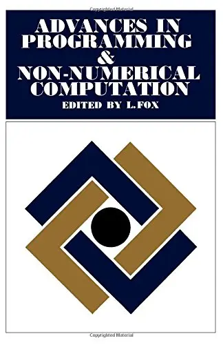 Cover of Advances in Programming and Non Numerical Computa
