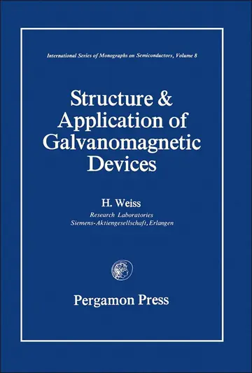 Cover of Structure and Application of Galvanomagnetic Devices