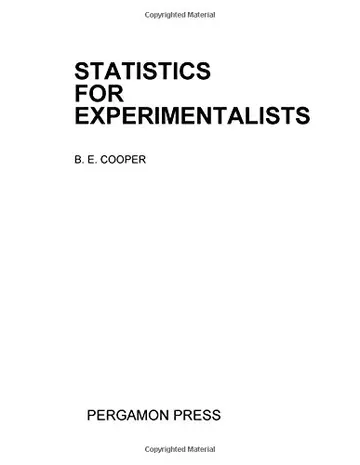 Cover of Statistics for experimentalists
