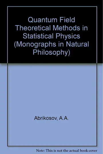 Cover of Quantum field theoretical methods in statistical physics