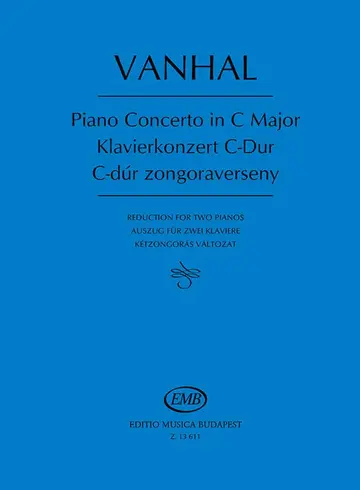 Cover of Piano Concerto in C Major Reduction for two pianos