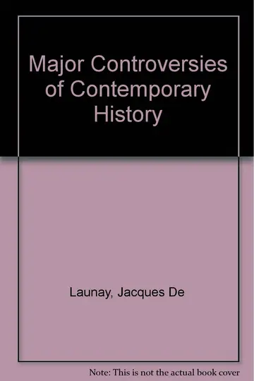 Cover of Major Controversies of Contemporary History