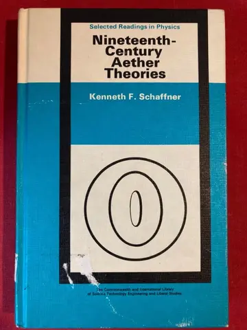 Cover of Nineteenth Century Aether Theories