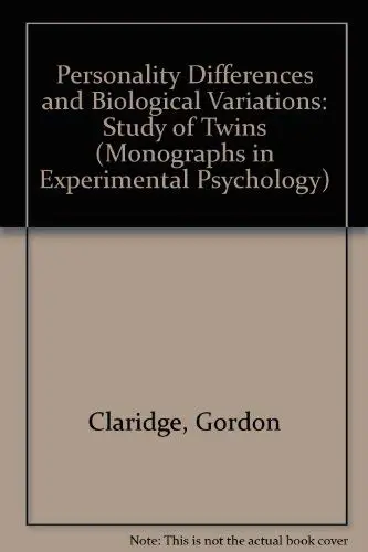 Cover of Personality Differences and Biological Variations