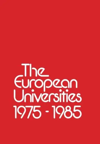 Cover of European Universities, 1975-85