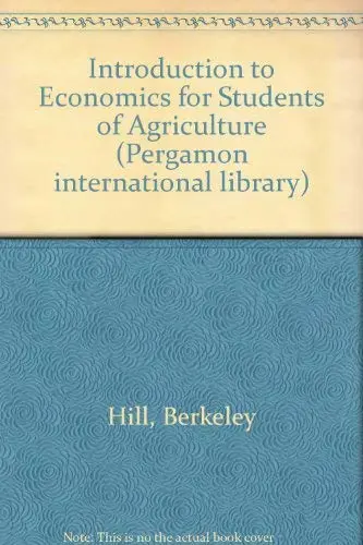 Cover of An introduction to economics for students of agriculture