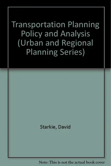 Cover of Transportation Planning Policy and Analysis