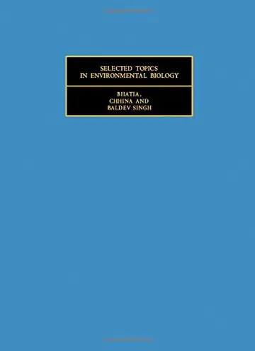 Cover of Selected topics in environmental biology