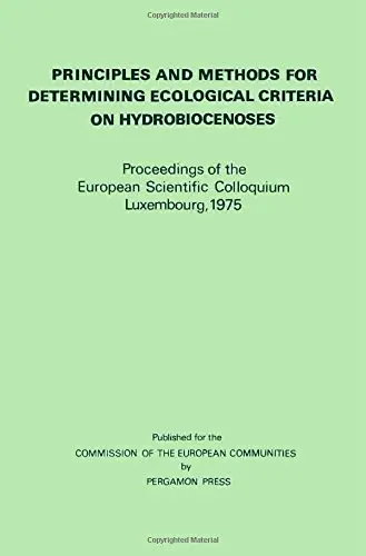 Cover of Principles and Methods for Determining Ecological Criteria on Hydrobiocenoses