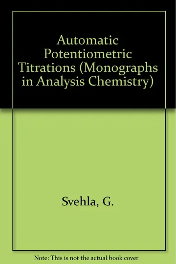 Cover of Automatic Potentiometric Titrations