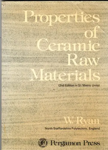 Cover of Properties of Ceramic Raw Materials