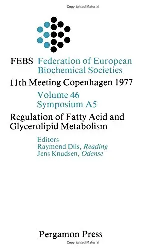 Cover of Regulation of Fatty Acid and Glycerolipid Metabolism