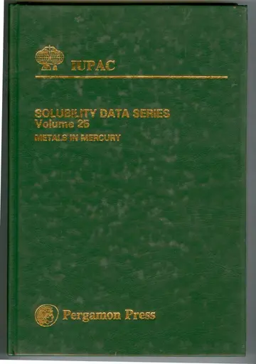 Cover of Metals in Mercury