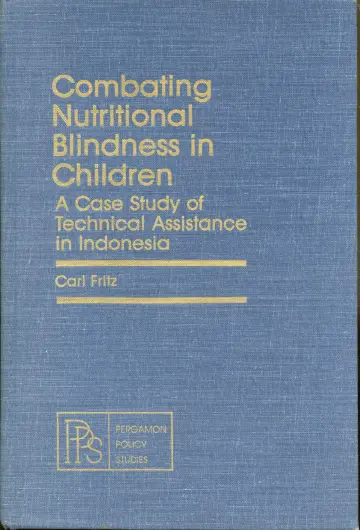 Cover of Combating Nutritional Blindness in Children