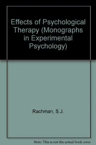 Cover of Effects of Psychological Therapy