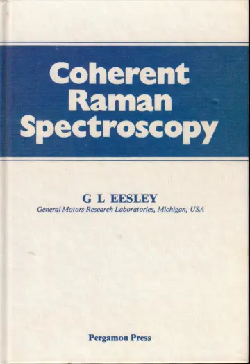 Cover of Coherent Raman Spectroscopy