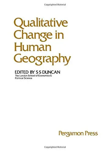 Cover of Qualitative Change in Human Geography