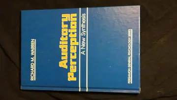 Cover of Auditory Perception
