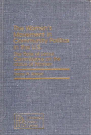 Cover of Women's Movement in Community Politics in the United States