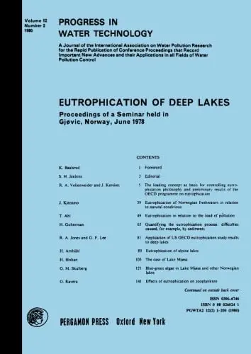 Cover of Eutrophication of Deep Lakes